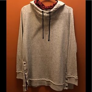 Hoodie with Buffalo Plaid